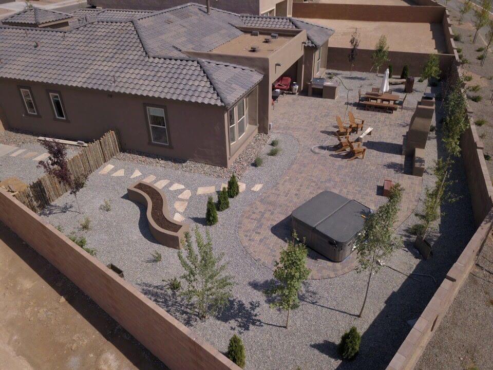 Santa fe Landscaping picture of pavers and hardscaping - extrascapes